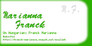 marianna franck business card